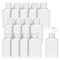 50 Pack Mini Empty Plastic Bottles with Flip Cap, 2 oz Refillable Travel Container for Liquid Lotion Shampoo